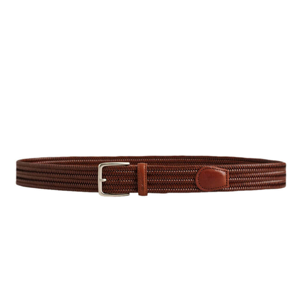 GANT Braided Elastic Leather Belt